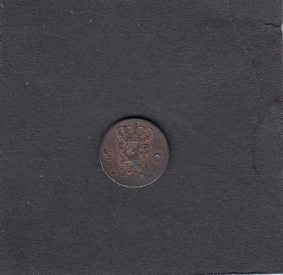 Beschrijving: 1/2 Cent WILLEM III 